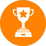 icon with a trophy